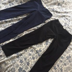 2 pairs of J Crew Winnie pants. 1 Black 1 Navy